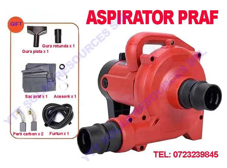 Aspirator industrial masini canelat, carotat, slefuit, 1480W, 6 viteze