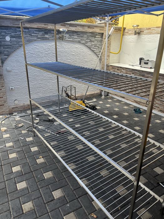 Rafturi inox cu bare