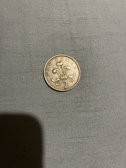 Монета 2 new pence