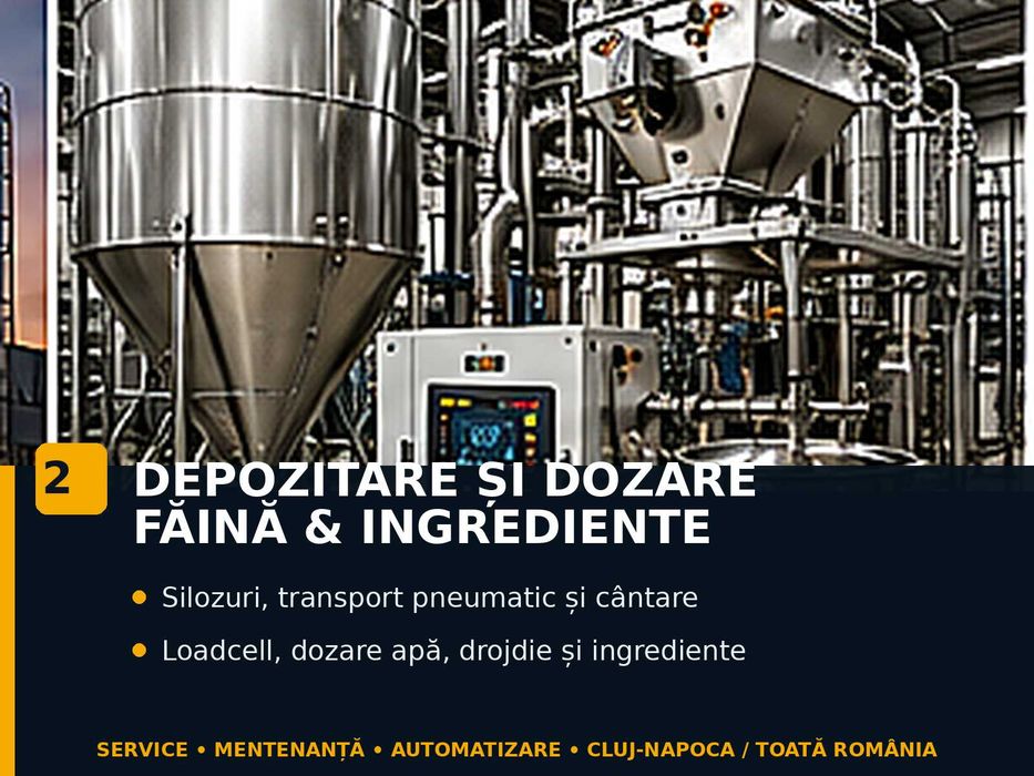 Expert Fabrici de Pâine: Cuptoare, Malaxoare, Linii, Automatizări, Electronică și Revizii Complete Utilaje Second-Hand