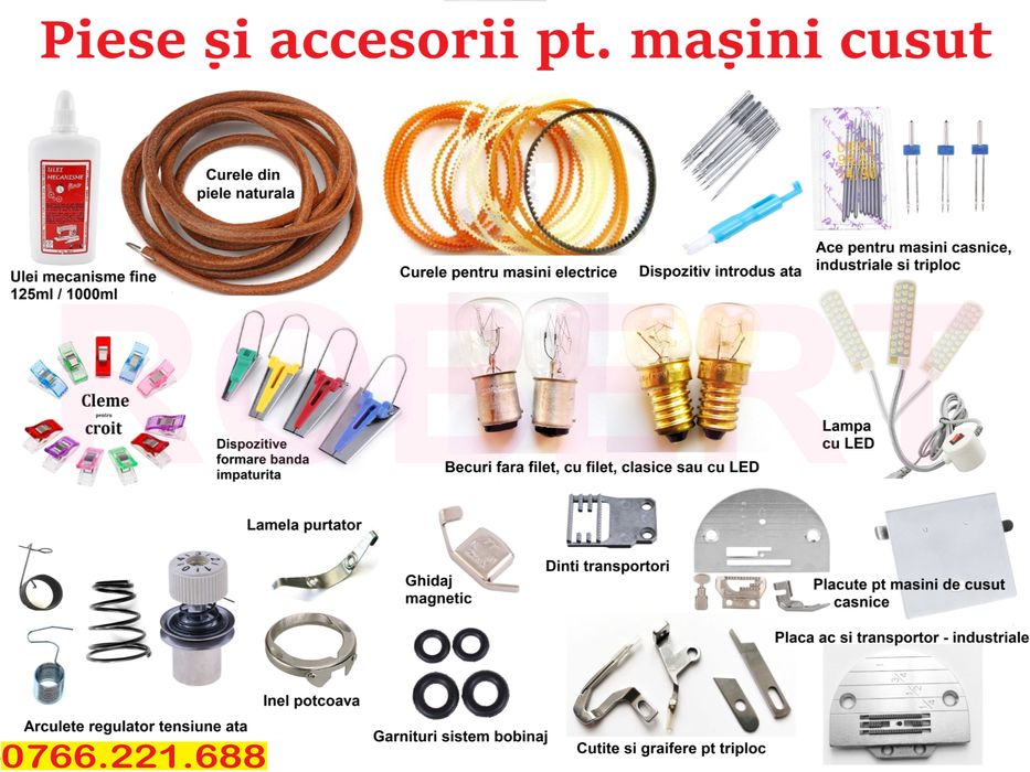 Piciorus Talpita cusut ELASTIC pt incretire - masini cusut Singer Brother Minerva Silver Crest Hyundai AEG etc