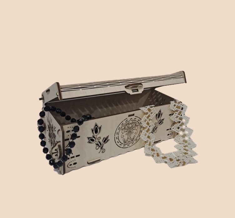 Шкатулка деревяная