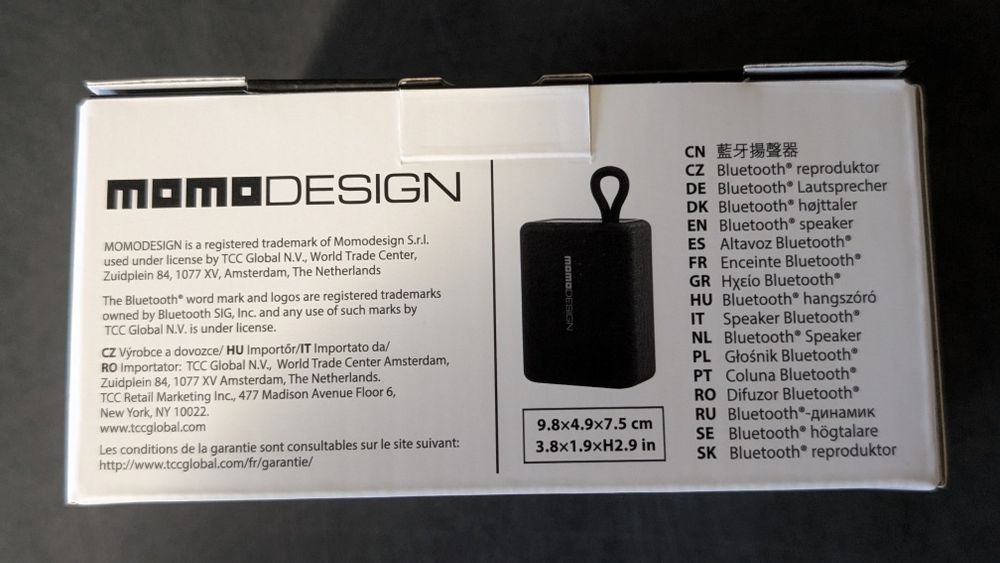 НОВА Bluetooth тонколона 5W momodesign