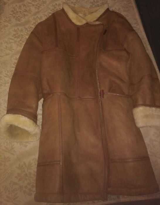 Cojoc piele și blana naturala, original FRIITALA, Finlanda, M,L,XL,2XL