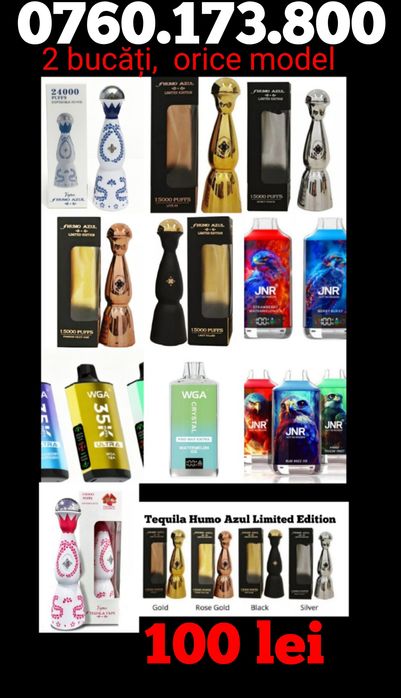 OFERTĂ! SET 2 Vape-uri, ORICE MODEL,100 lei! Originale, sigilate.
