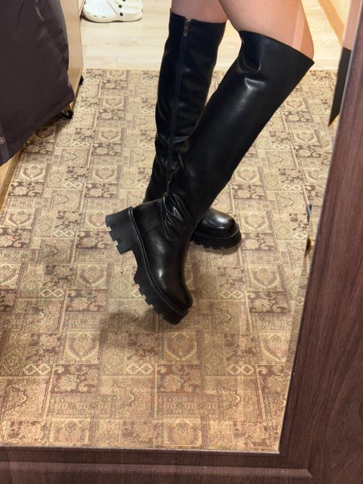 Продам сапоги-ботфорты р.40 б/у