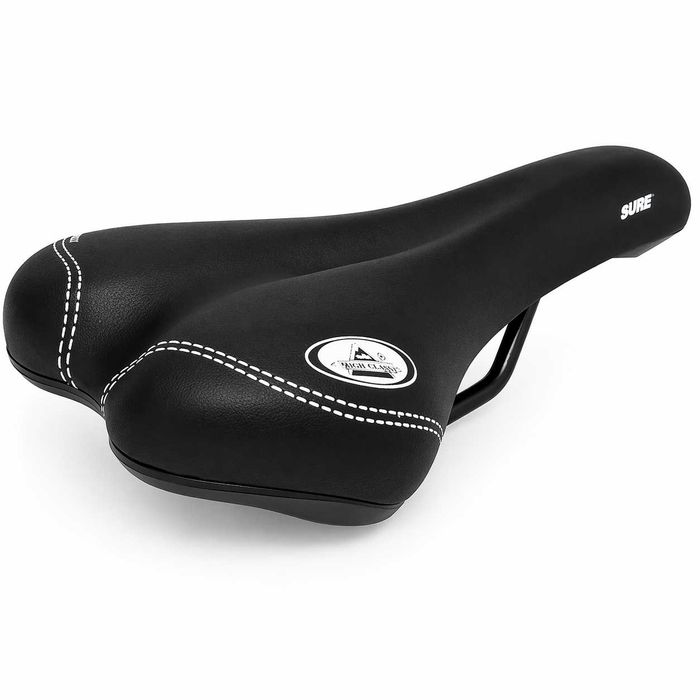 Седалка за велосипед Selle Monte Grappa Sure, черна, Made in Italy