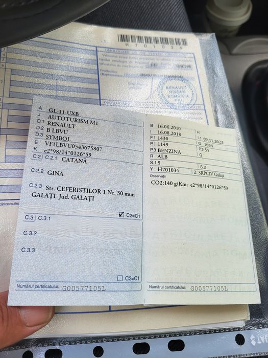 Vând renault clio symbol thalia