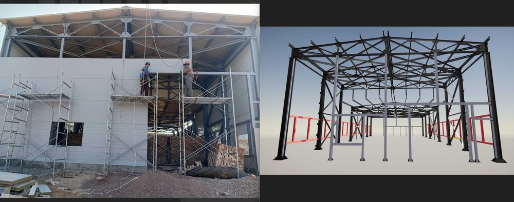 Услуги разработки КМД (металлоконструкции), в ПО Tekla Structures