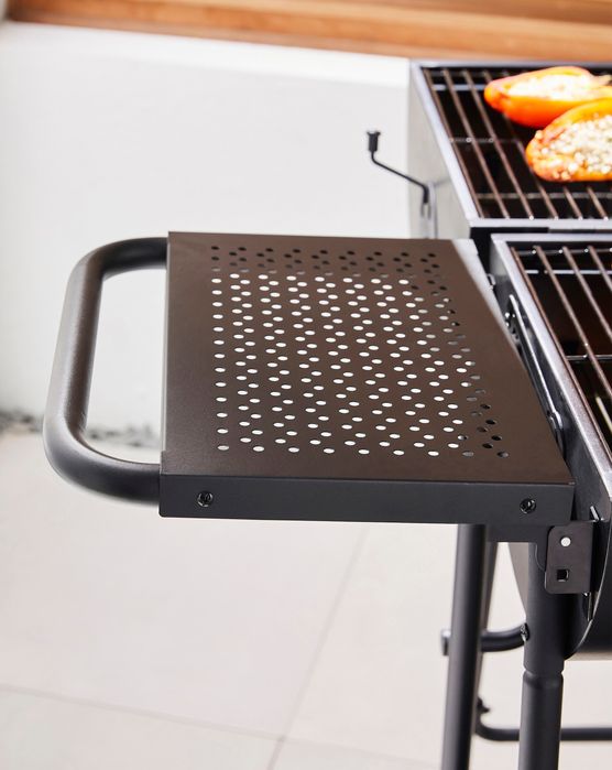 Grătar cu cărbune cu tambur dublu cu ulei, Nou Sigilat