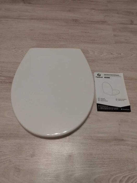 Capac Toaletă Pipishell PIBTC03, Soft-Close, Quick Release, Alb (Formă O)