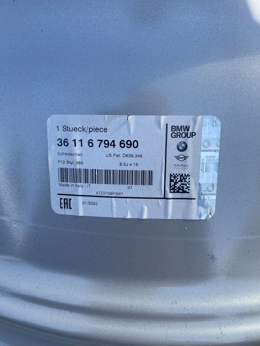 Janta noua aliaj originala bmw 8,5j r19 /f06,f10,f12,f13