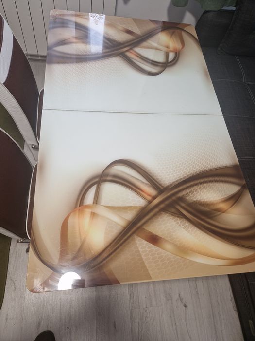 Masa extensibila si 6 scaune