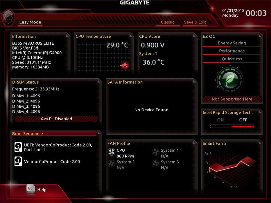 Дъно Дънна платка GIGABYTE B365 M AORUS ELITE 1151 DDR4 RGB Overclock