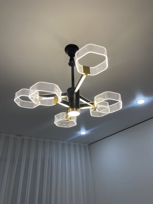 Люстра диодная, 6 ламп