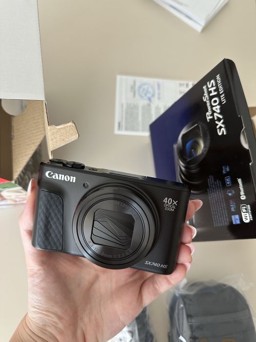 Canon SX740 Negru - NOU cu GARANȚIE 2 ANI
