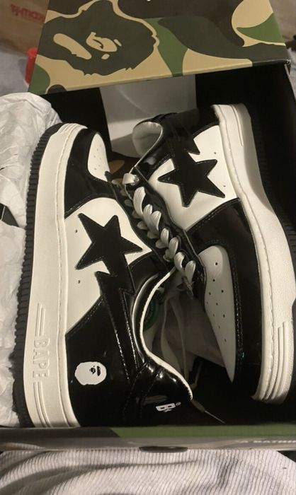 Bapesta black&white masura 43