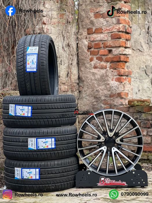 Jante Mercedes R21 S class W222 ML GLE GLC GLS W221 R Class GL W213 roti mercedes r21 W223 W221 AMG cu anvelope vara/iarna inclus