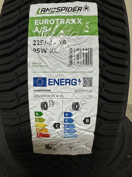 Нови всесезонни гуми LANDSPIDER EUROTRAXX A/S 225/45R18 95W XL БОРД 2254518
