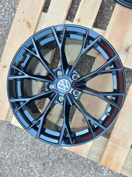 17"Vw Gtd GtiBlack Gloss 7.5j et40 Golf Passat Tiguan Touran Caddy Seat Škoda Чисто Нови