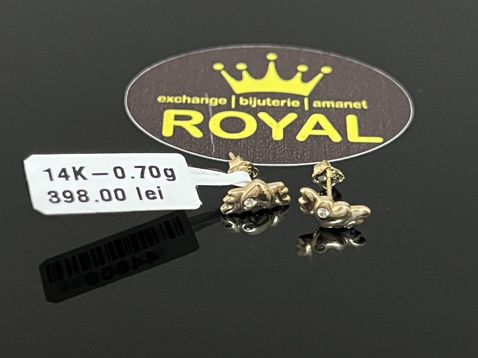 Bijuteria Royal CB : Cercei copil aur 14K 0,70 grame