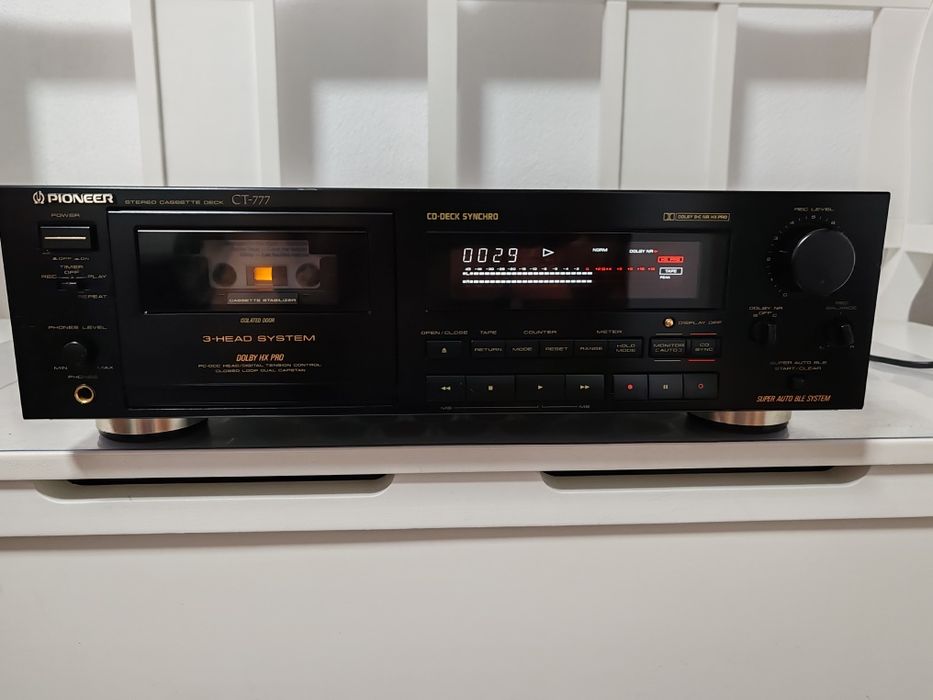 PIONEER CT-777 DECK Cassette Di Fascia Alta, Dolby HX Pro, Assistenza, 2 Anni Di Garanzia EUR