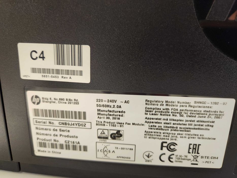 imprimanta hp laser jet mfp m127n