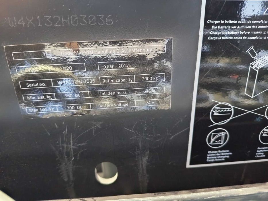 Електрическа палетна количка- LINDE N20