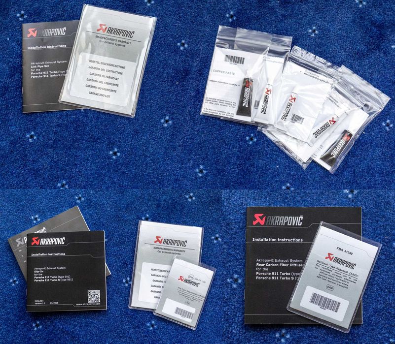 Akrapovic Porsche 911 Turbo S 991.1 Titanium Slip-On Line full exhaust