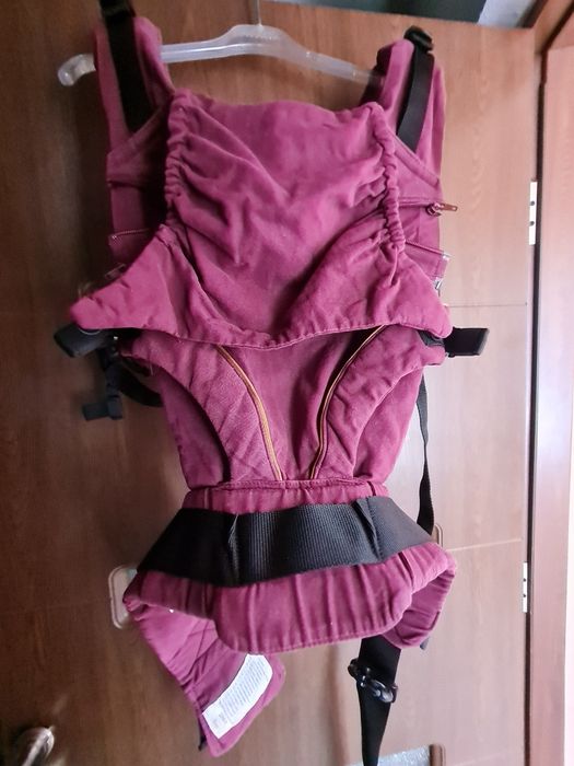 Marsupiu pentru bebelusi Manduca XT Denim Berry, pana la 20 kg