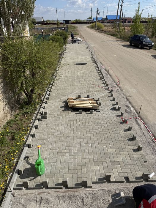 Укладка брусчатки