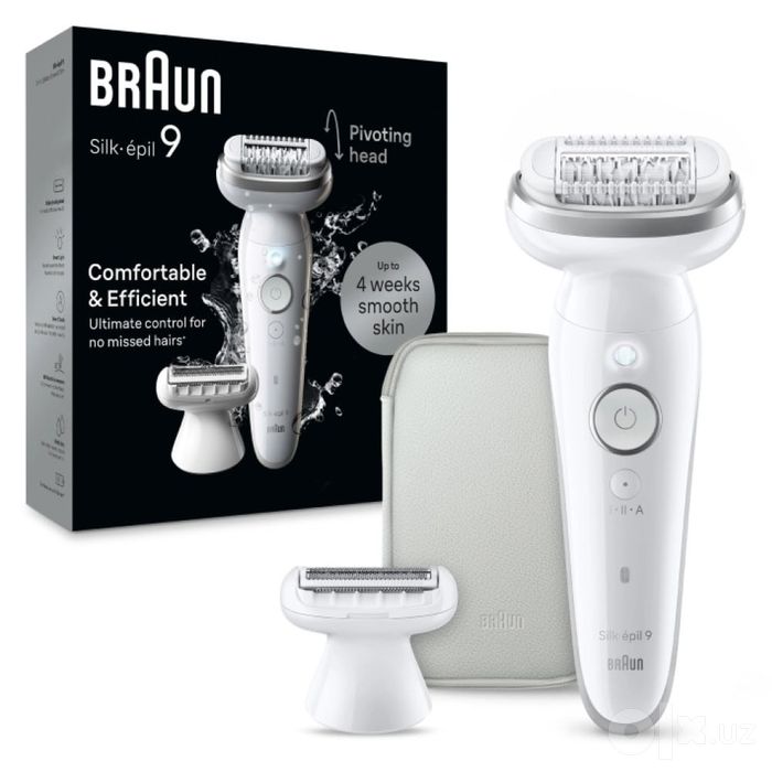Эпилятор BRAUN SES9-041, 40 пинцетов, белый