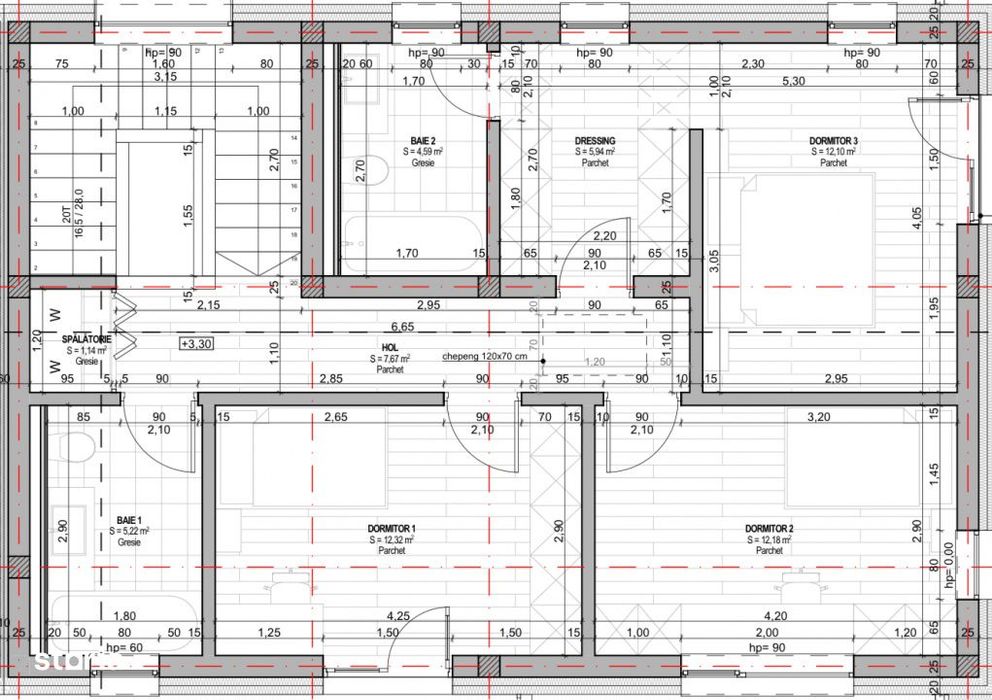 0% Comision ! Duplex semifinisat de vanzare - zona Campului