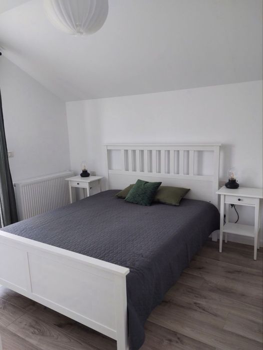 Pat ikea hemnes plus somiera plus 4 cutii depozitare