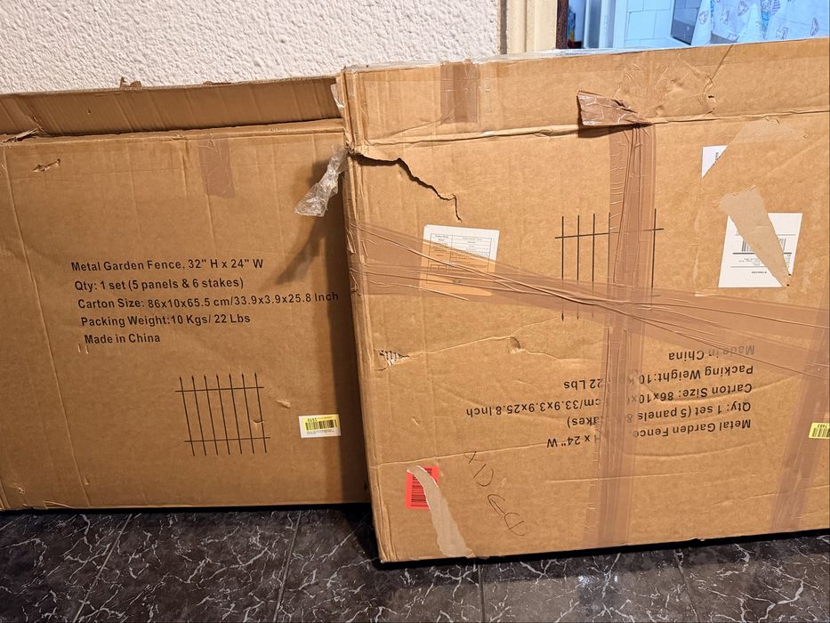 Set 2 Garduri Metalice Decorative (10 Panouri) - 32" x 24"