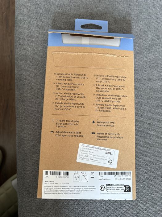 Продавам Amazon Kindle Paperwhite 12th Gen (16 GB, Black)