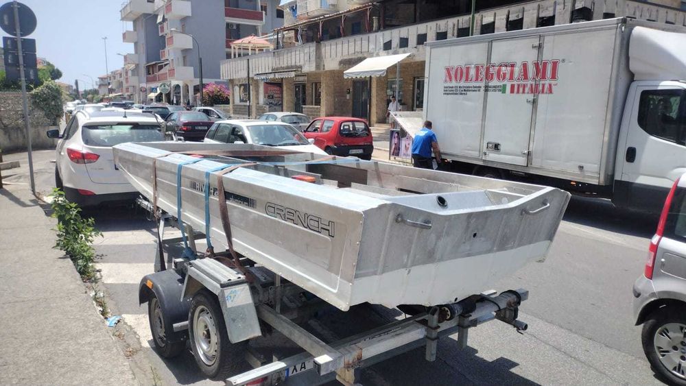 Barca din aluminiu Cranchi River 420 si motor yamaha de 15 cp in 4 timpi
