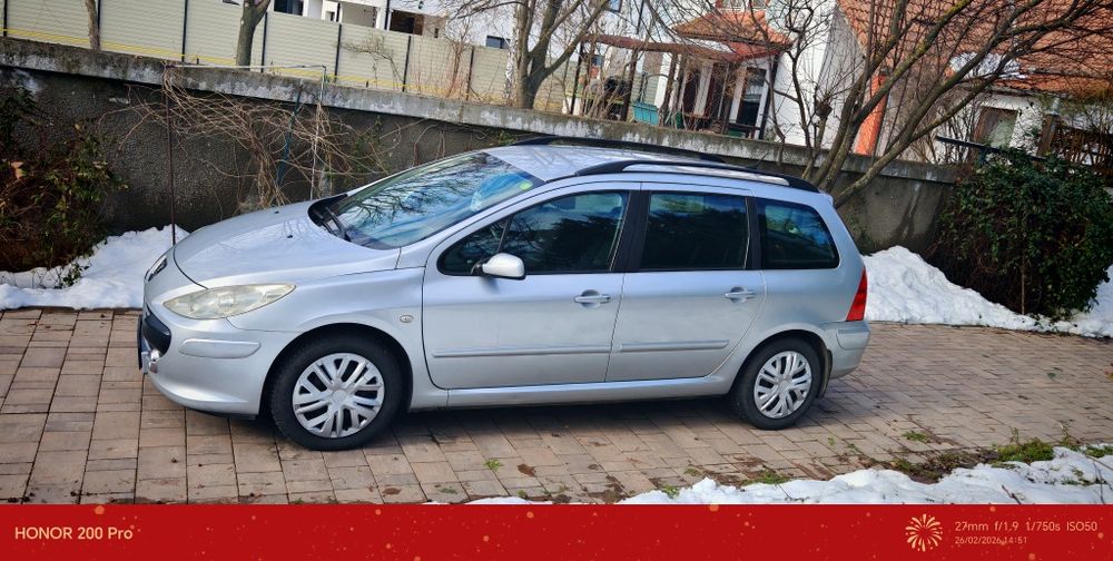 Peugeot 307 break 1.6 hdi 110cp an2007 km 142000 primul pr. Fără probl