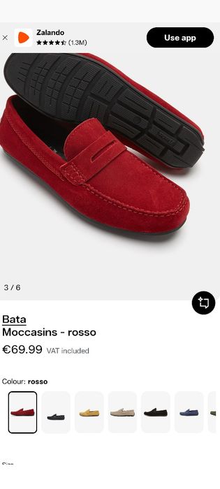 Bata мокасини 43 номер