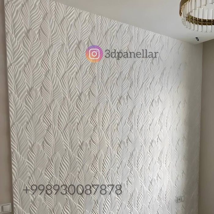 3д панели ЛИСТ 3d panel decor gips lepka tyaga
