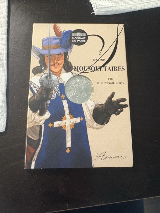 Здравейте продавам монета на тримата мускитари . Монетата е френска