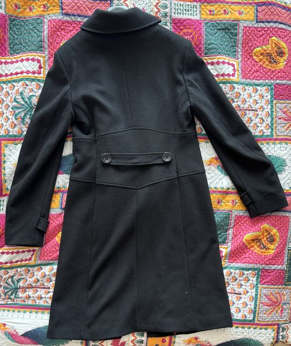 Палто от вълна и полиестер