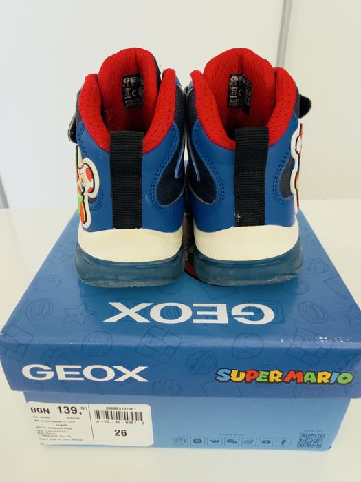 Обувки Geox, Super Mario светещи