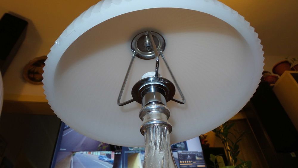 Veioze vintage Stillarte Italia laminate cu Argint, 45cm, impecabile