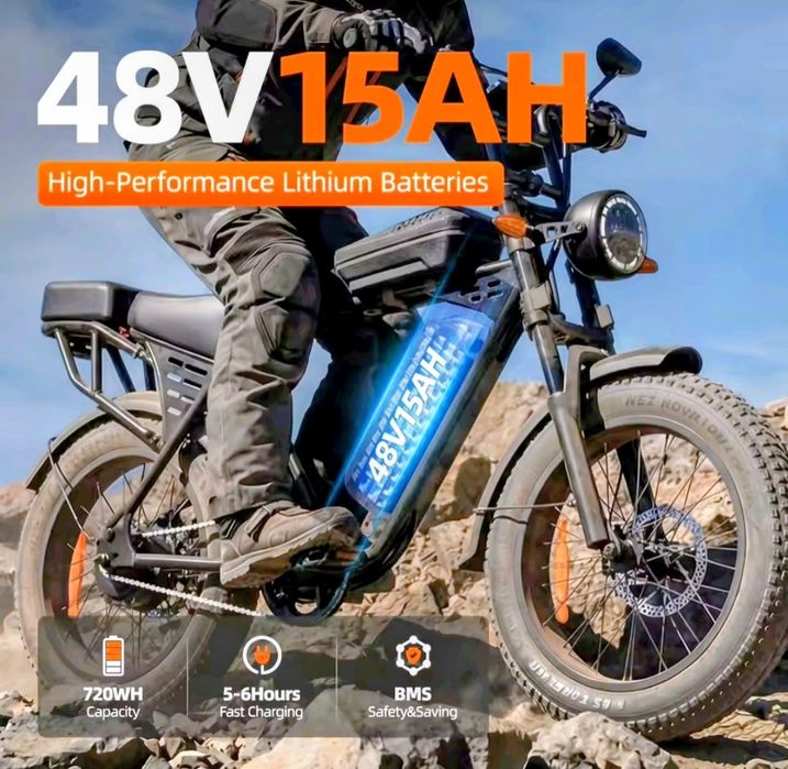 Bicicletă electrică AAIRSK X5 FAT BIKE