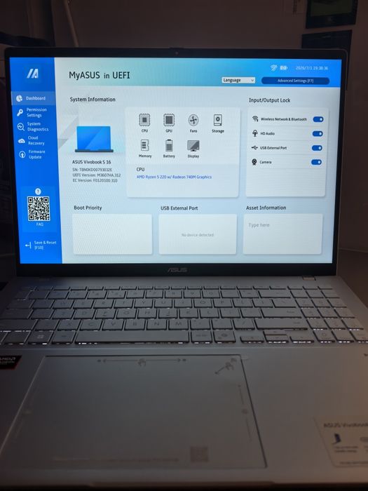 Лаптоп Asus Vivobook S 16" 1 TB NVMe DDR5 IPS FHD+ 144 Hz  Гаранця 24м