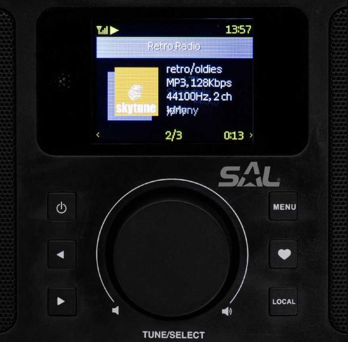 Internet radio global Bluetooth/WiFi 5 in 1, SAL, HiFi bass-reflex
