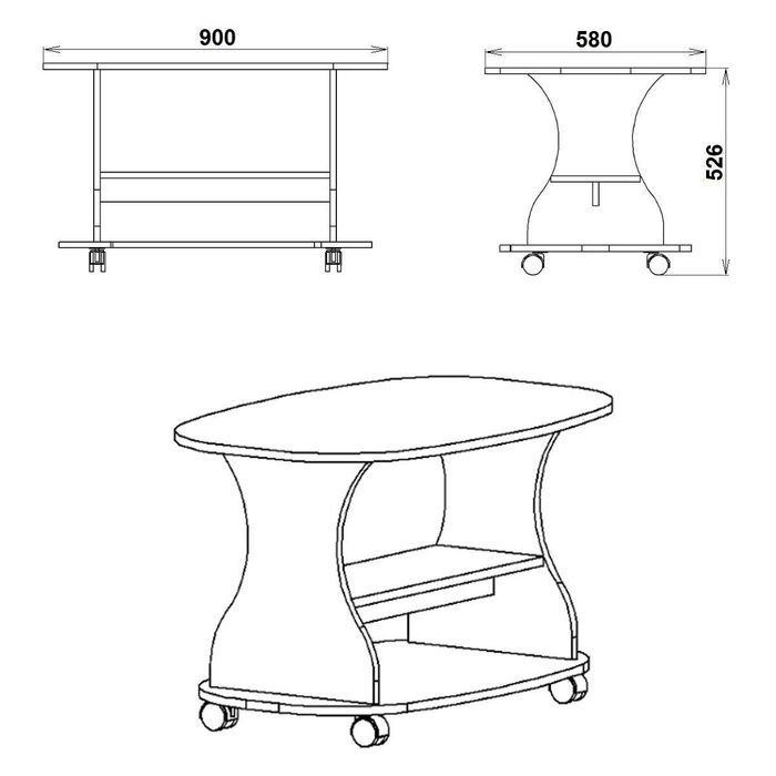 Нова! Холна маса Компанит Каприз-L