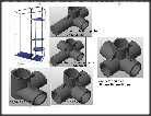 conectori teava rotunda ppr /patrata 20x20x1.5/ 10colturi