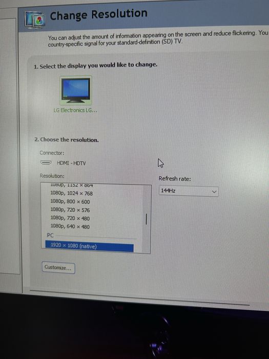 Monitor LG ultragear 144hz